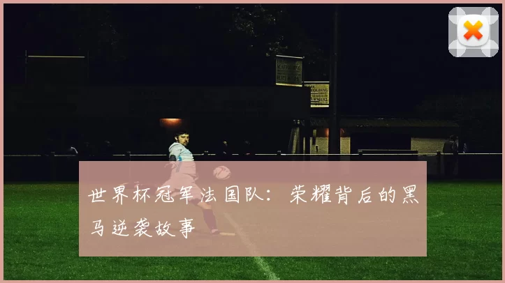 世界杯冠军法国队：荣耀背后的黑马逆袭故事